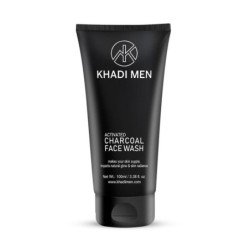 Khadi Men Activated Charcoal Face Wash - Makes Your Skin Supple