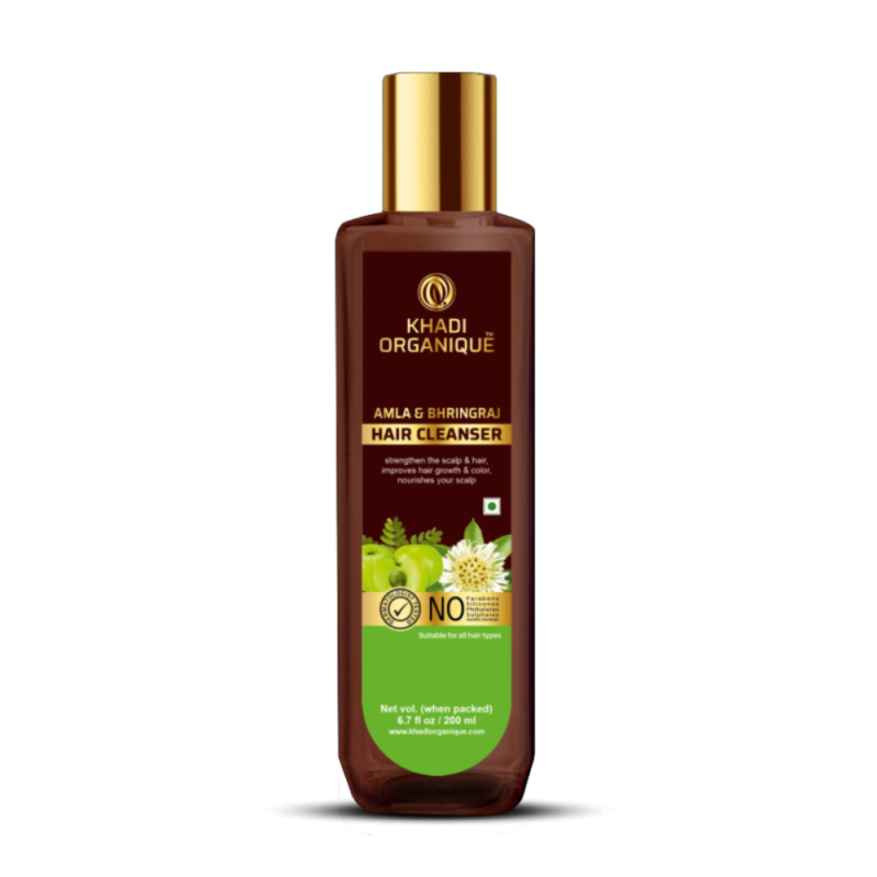 Khadi Organique Amla & Bhringraj Hair Cleanser - Strengthens Hair