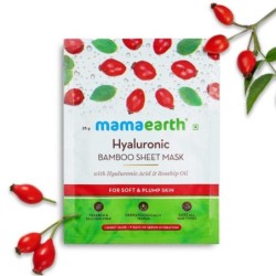 Mamaearth Hyaluronic Bamboo Sheet Mask, Pack of 2 ( Each)