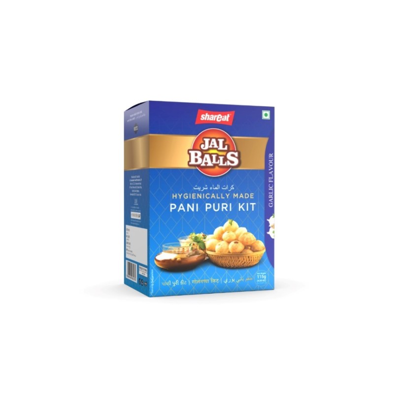 Shareat Jal Balls Pani Puri Kit Garlic Flavour 115g