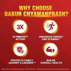 Dabur Chyawanprash 3X Immunity, / - Helps to Build Strength & Stamina