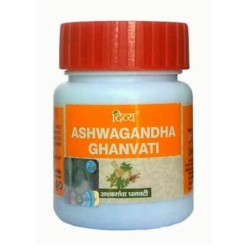 Patanjali Divya Ashwagandha Ghanvati, Pack of 60 Tablets