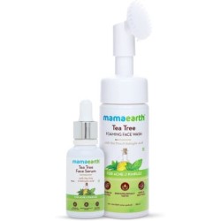 Mamaearth Combo of Tea Tree Foaming Face Wash & Tea Tree Face Serum