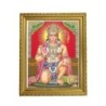 Satvik Lord Hanumanji Designer Wooden Golden Photo Frame