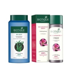 Biotique Combo of Bio Mountain Ebony Vitalizing Serum, & Bio Kelp