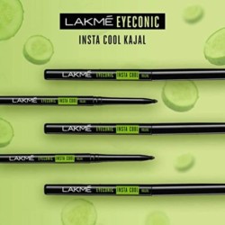 Lakme Eyeconic Insta Cool Kajal, Black, Cooling Kohl Liner