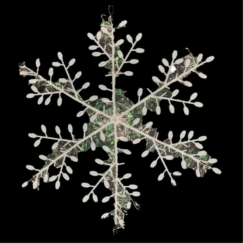 Christmas Decor PVC Snowflake, Christmas Ornaments for Christmas Tree