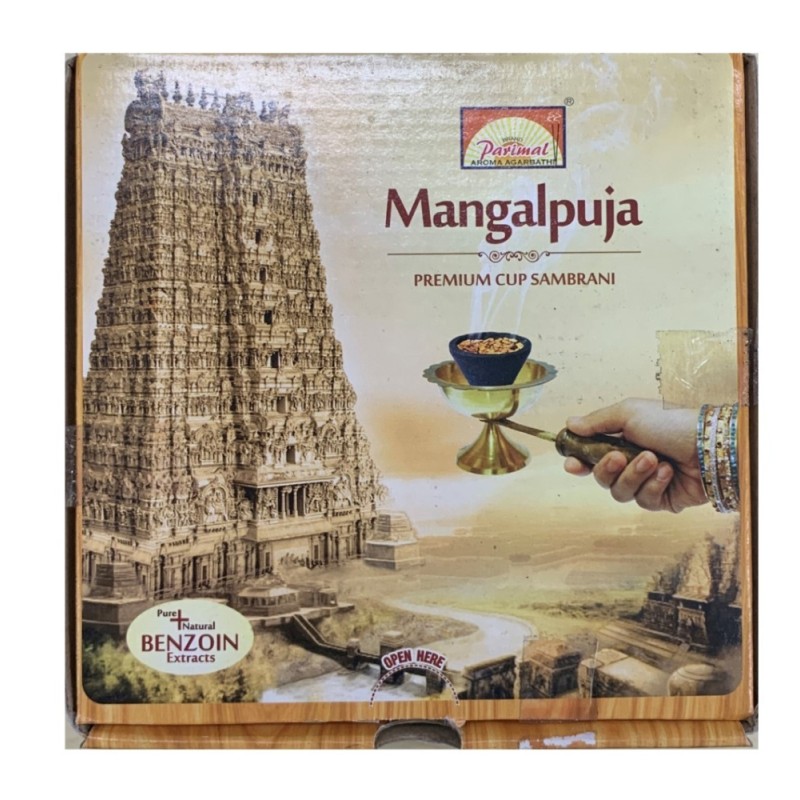(Sambrani) Parimal Mangalpuja Premium Cup Sambrani, 12 Sambrani Cups