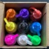 Satvik (Glitter) Rangoli Powder 9 Bottles of Multi Colours (9 Colors)