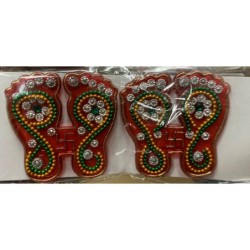 Satvik Meenakari Laxmi Charan for Puja, Door Entrance, Diwali