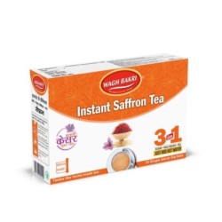 Wagh Bakri Instant Saffron Tea Premix 3 in 1 (10 Sachets) 2 Box