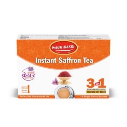 Wagh Bakri Instant Saffron Tea Premix 3 in 1 (10 Sachets) 2 Box