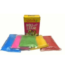 Satvik Holi Ke Rang Holi Color Powder (Gulal) Powder (5 Colors)
