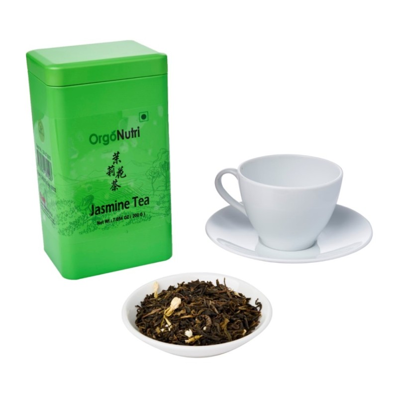Orgonutri Jasmine Green Tea - Chinese Green Tea with Jasmine Flowers