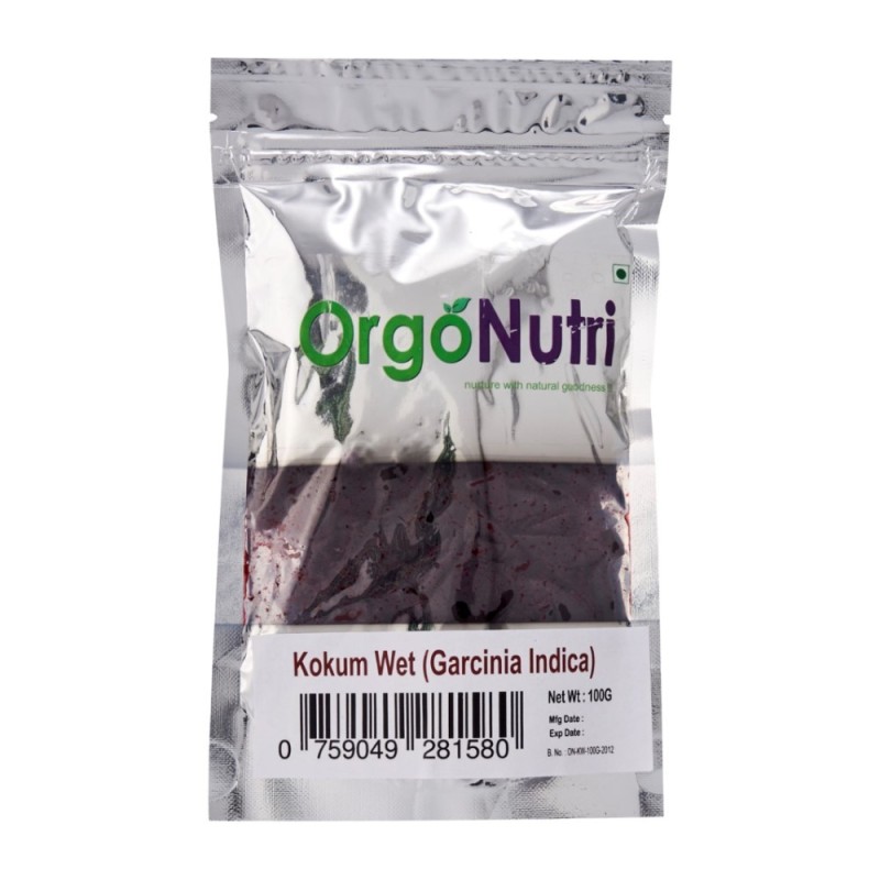 Orgonutri Wet Kokum Rinds (Salted), Aamsul (Sour Kokum), Garcinia