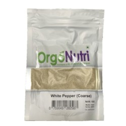 Orgonutri White Pepper (Coarse) 100 Gm