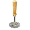 Stainless Steel Potato Smasher with Wooden Handle