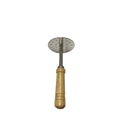 Stainless Steel Potato Smasher with Wooden Handle
