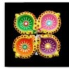 Satvik Colorful Clay Diyas for Diwali Festival, Multicolor Diwali