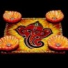 Satvik Colorful Clay Diyas for Diwali Festival, Multicolor Diwali