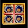 Satvik Colorful Clay Diyas for Diwali Festival, Multicolor Diwali