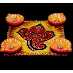 Satvik Colorful Clay Diyas for Diwali Festival, Multicolor Diwali