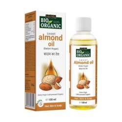 Indus Valley Bio Organic Cold Pressed Sweet Almond Oil 100ml