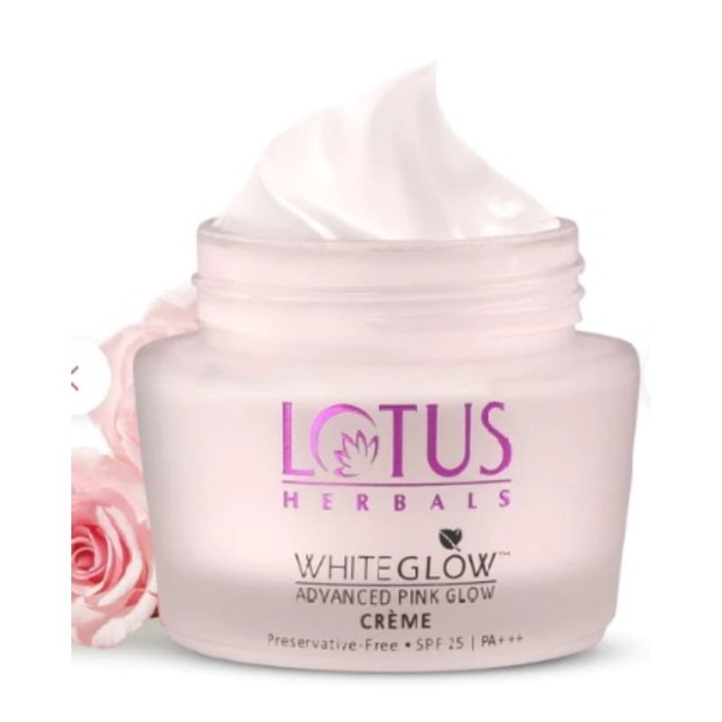 Lotus Herbals Whiteglow Advanced Pink Glow Brightening Cream SPF 25 I