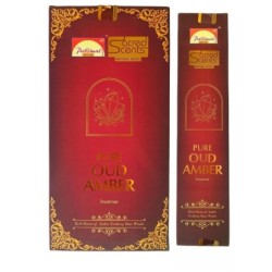 (Incense) Parimal Sacred Scents Pure Oud Amber Natural Handrolled