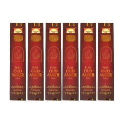 (Incense) Parimal Sacred Scents Pure Oud Amber Natural Handrolled