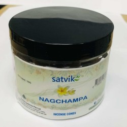 Satvik Nag Champa Incense Cones for Puja and Prayer 200g