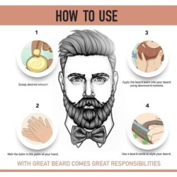 Cornells Men's Grooming Beard Balm, Woody Amber, Moisturizes