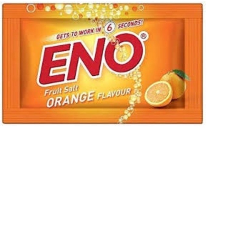 Eno Fruit Salt Antacid Powder - Orange Flavor - Each 30 Packs