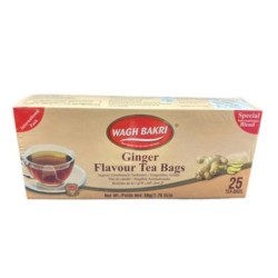 Wagh Bakri Ginger Chai Tea Bags, (25 Tea Bags) 50g