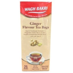 Wagh Bakri Ginger Chai Tea Bags, (25 Tea Bags) 50g