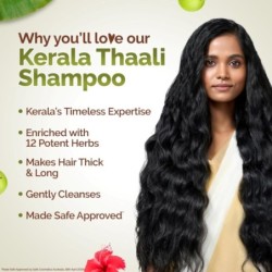Mamaearth Kerala Thaali Shampoo with Hibiscus, Shikakai, Amla, Flax