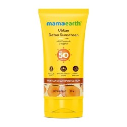 Mamaearth Ubtan Detan Sunscreen with Turmeric & Saffron SPF