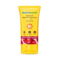 Mamaearth Beetroot Hydraful Sunscreen with Hyaluronic Acid SPF