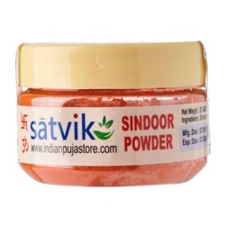 Satvik Natural Sindoor Powder (Orange) for Pooja and Prayer 25gm