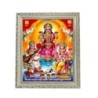 Goddess Maha Lakshmi, Ma Saraswati and Lord Ganesha Designer White