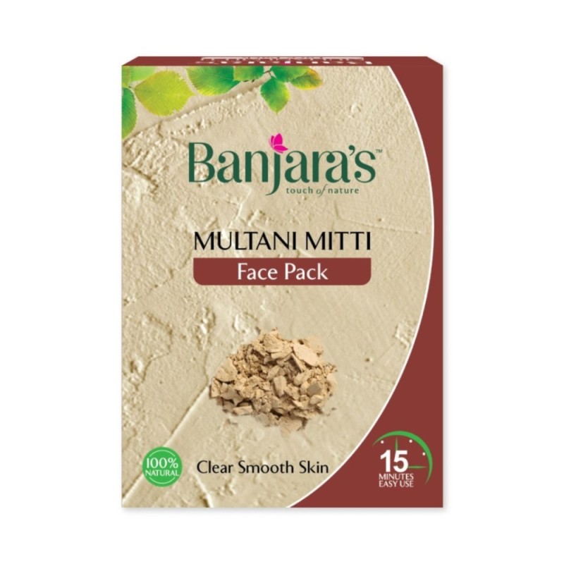 Banjara's Face Pack - Multani Mitti, Pack 100g