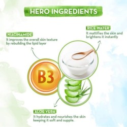 Mamaearth Rice Oil-Free Face Moisturizer for Oily Skin with Rice