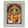 Satvik Lord Vishwakarma (Brahma) Designer White Photo Frame