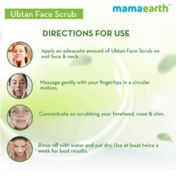 Mamaearth Tan Removal Ubtan Face Scrub with Turmeric and Walnut 100gm