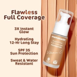 Mamaearth Hydra-Glow Full Coverage Dewy Finish Liquid Foundation