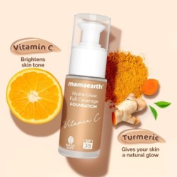 Mamaearth Hydra-Glow Full Coverage Dewy Finish Liquid Foundation