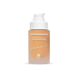Mamaearth Glow Serum Foundation, Medium Coverage, Matte Finish