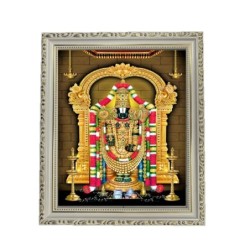 Satvik Lord Tirupati Balaji, Srinivasa, Venkateswara Designer White
