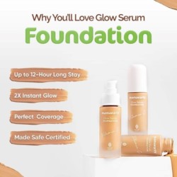 Mamaearth Glow Luminous Serum Liquid Foundation Medium Coverage