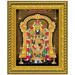 Satvik Lord Tirupati Balaji, Srinivasa, Venkateswara Designer Golden